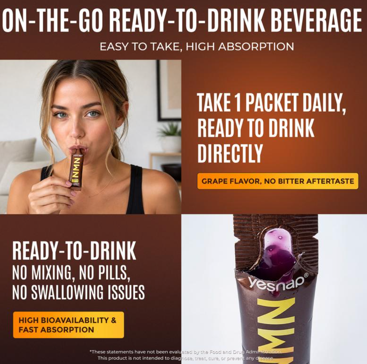 NMN + Resveratrol 1220mg | 8-in-1